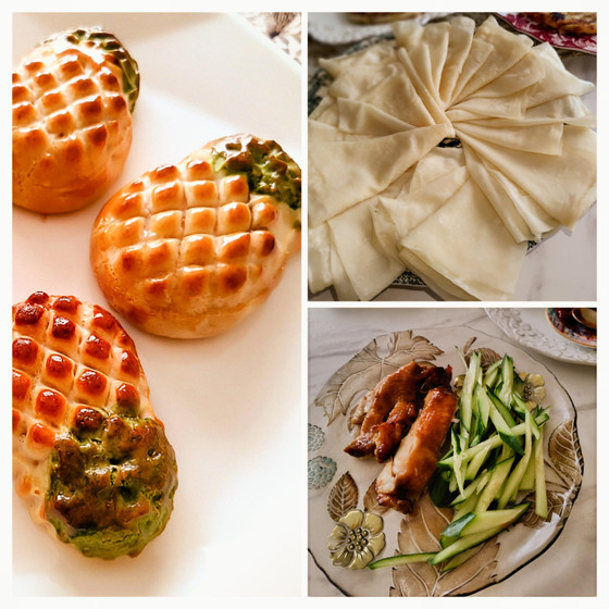 パイナップル月餅と春餅（北京ダックを包む皮）レッスン