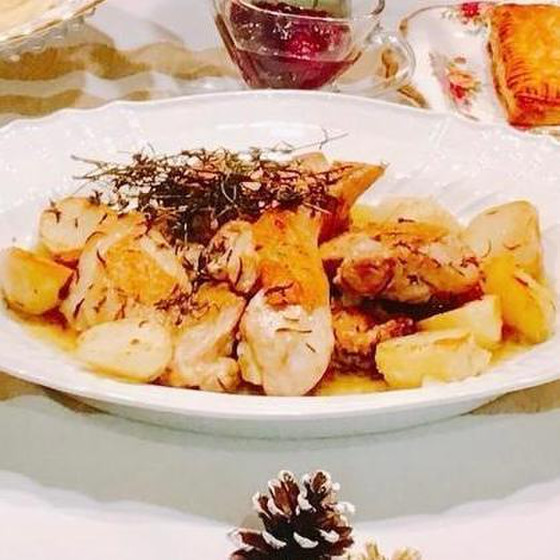 大山とり骨付きモモ肉のハーブロースト