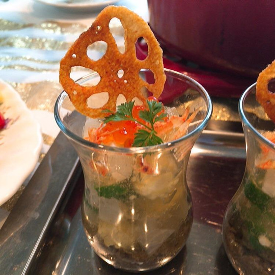 前菜
きのこのデュクセル&野菜のゼリー寄せ
