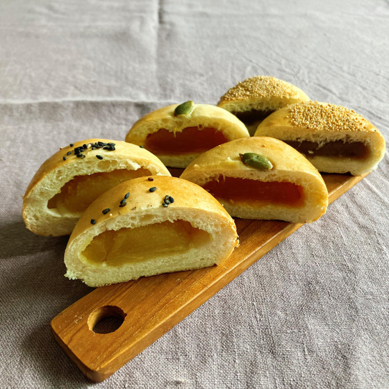 3色プチあんパン
(甘栗餡・さつまいも餡・かぼちゃ餡)