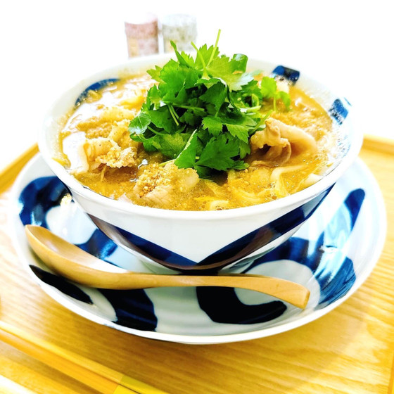 【初級向】①【心を癒やし優しい気持ちになれるお料理】酸味と甘味の絶妙なバランスのごまだれ出汁が美味しい『酢ごまうどん』