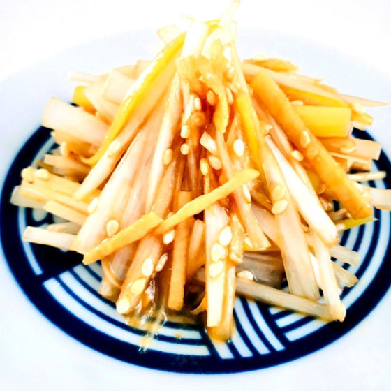 トッピング用副菜②
ネギと生姜のオイスターソース和え