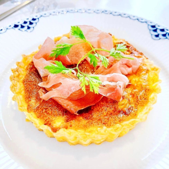 生ハムとブルーチーズのキッシュ