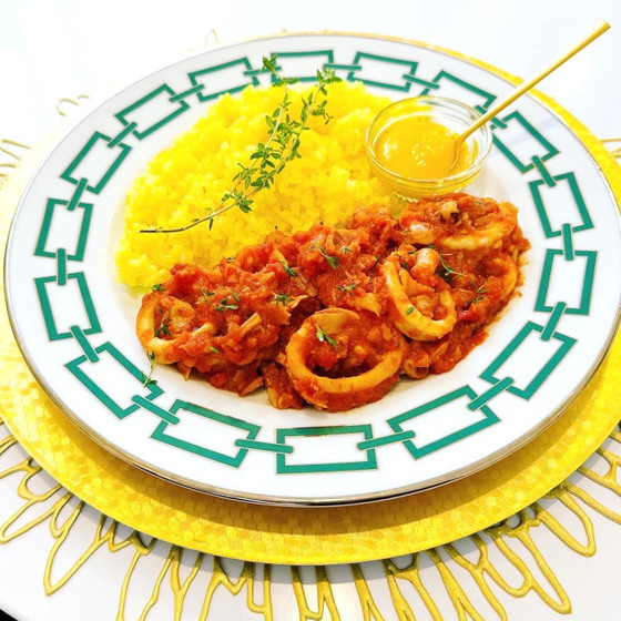 レモン色のサフランライス