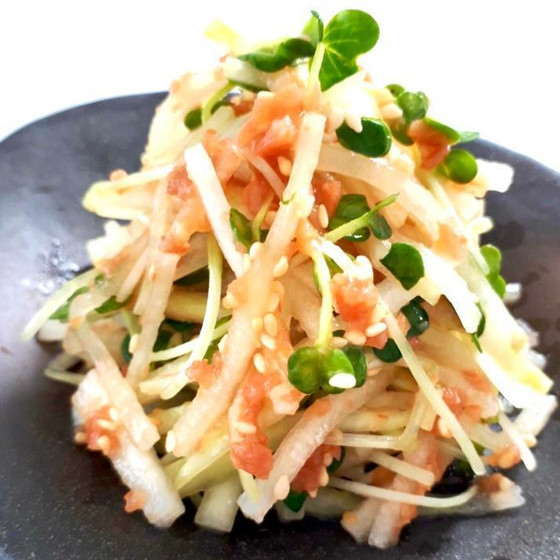大根の梅肉和え