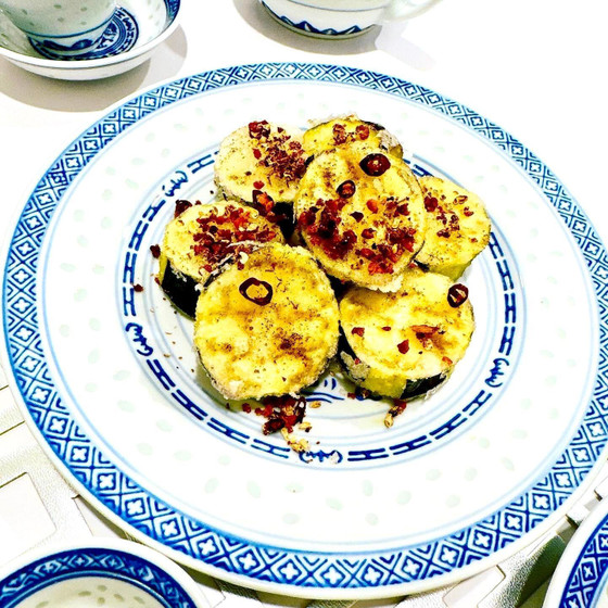 みんながハマる！！
四川風『茄子の花椒風味揚げ』