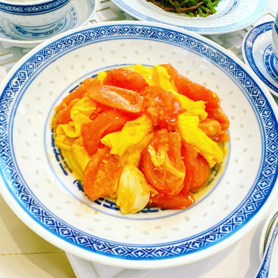 【受付：通年】①トマトと卵の炒め物 ②絶品ピータン豆腐