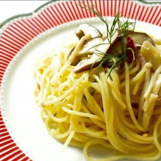 キノコのパスタ