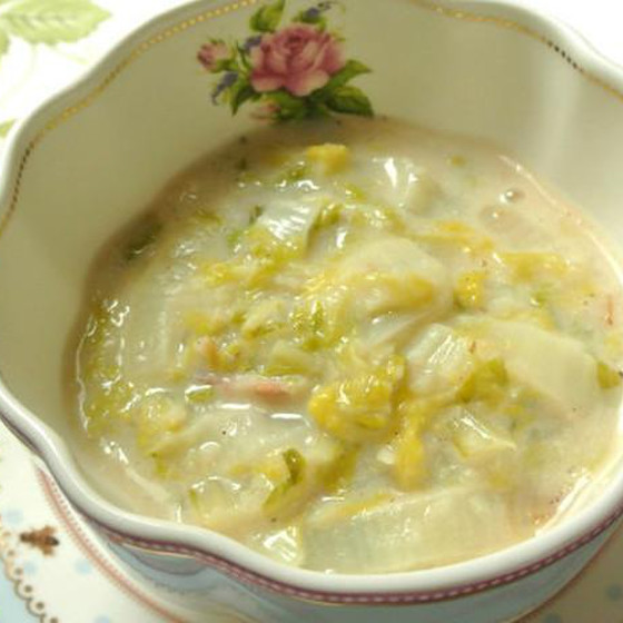 バターを使わないで作る白菜のクリーム煮