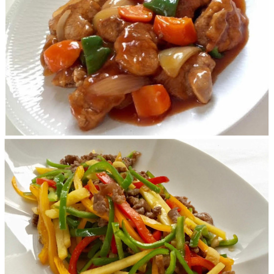 酢豚&青椒肉絲&黒ごまプリンをお家で作りましょう♫