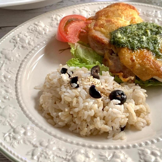 オリーブの炊き込みご飯