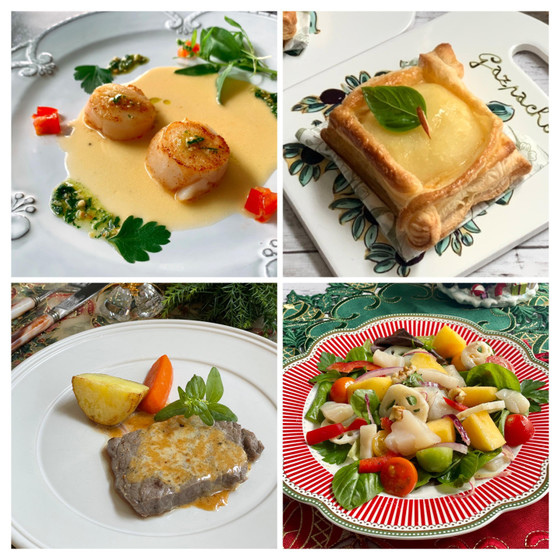 北海道紋別のブランド帆立メニュー３品＆和牛ステーキ♡おもてなしレッスン♡