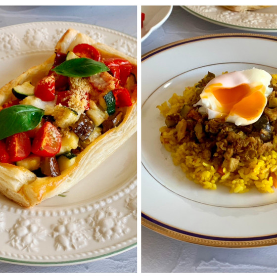 夏野菜を美味しくいただきましょう♡キーマカレー＆カラフル野菜のパイ＆冷製スープを作りましょう