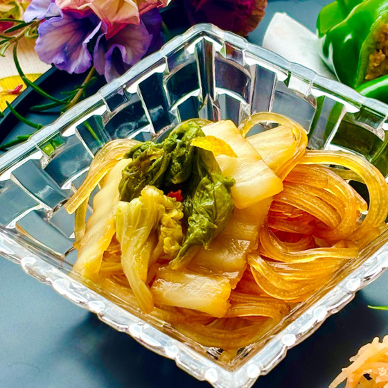 白菜と春雨の炒め物