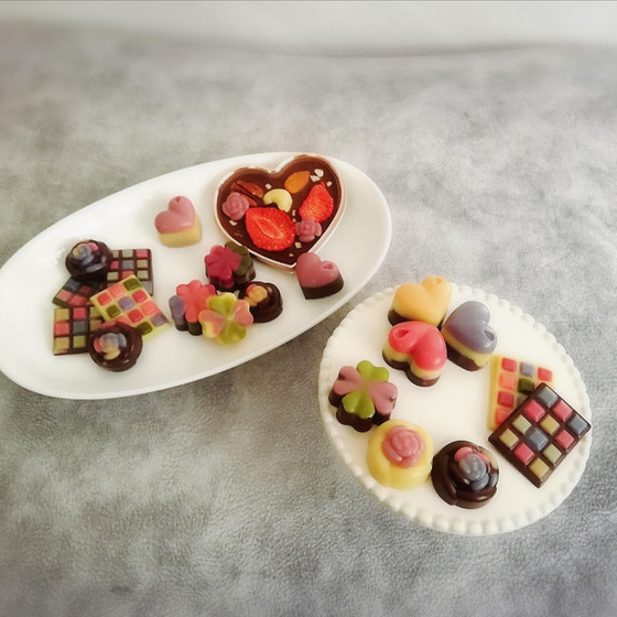 バレンタイン♡カラフルローチョコレート