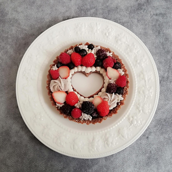 バレンタイン♡Rawショコラリースタルト