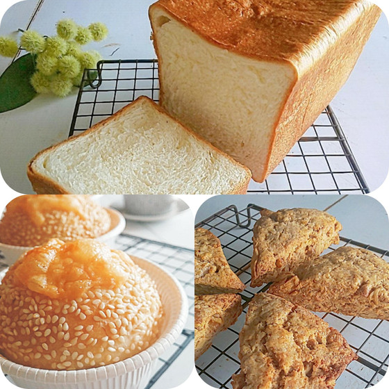 ふんわり食パンとセサミカップ