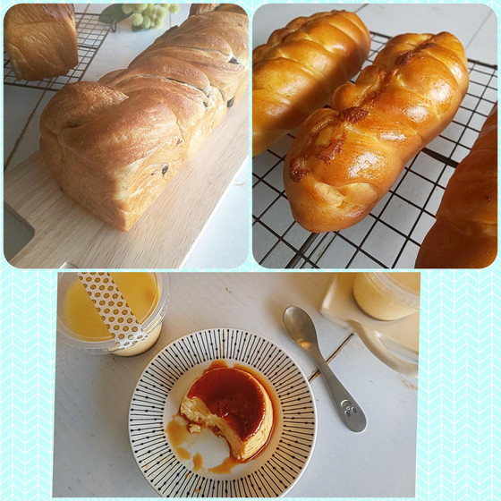 ブルーベリーブレッドとちくわパン