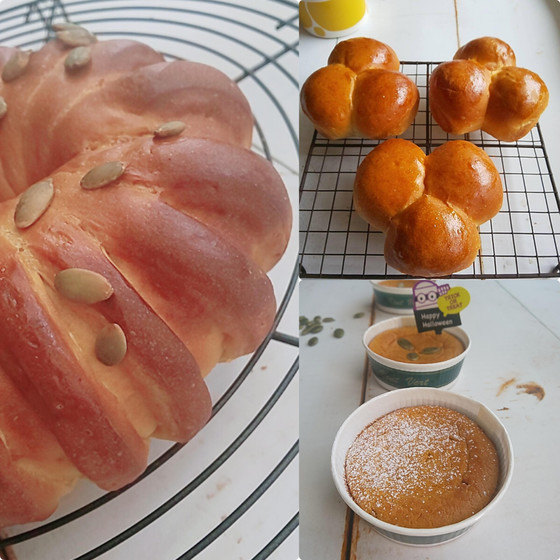 パンプキンブレッドとぽこぽこパン