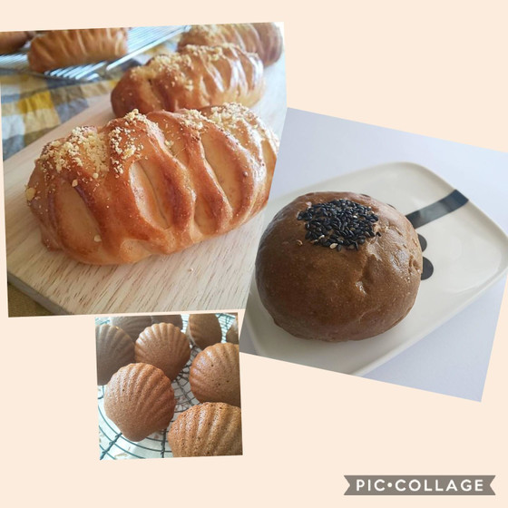 ポテトロールとほうじ茶あんパン