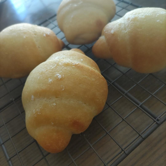 米粉で作る塩バターロール（グルテンフリー）