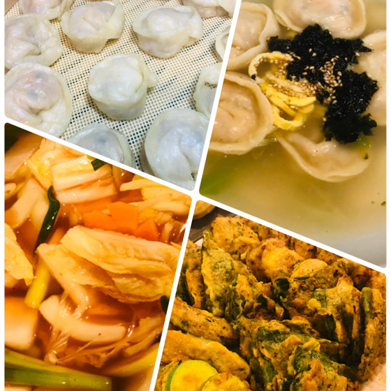 キムチ餃子김치만두ナバックキムチ나박김치ドングランテン동그랑땡かぼちゃジョン호박전唐辛子ジョン고추전エゴマジョン깻잎전