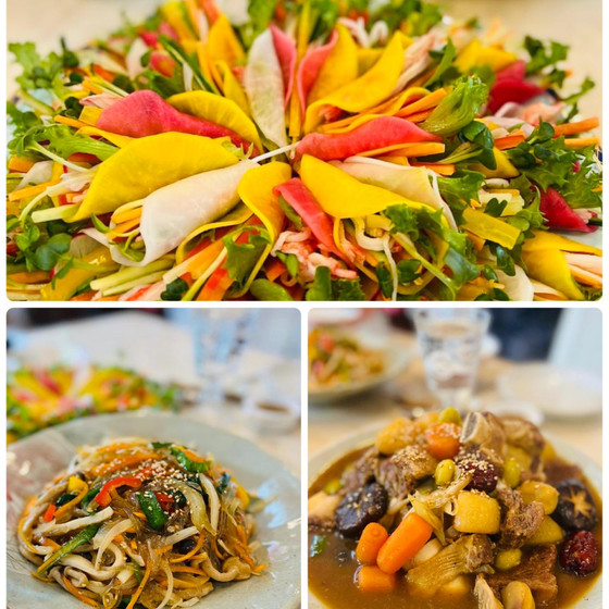 牛カルビチム소갈비찜. ムサム무쌈. 