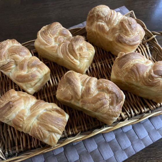 自家製豆乳ヨーグルト酵母：ミニデニッシュ食パン！