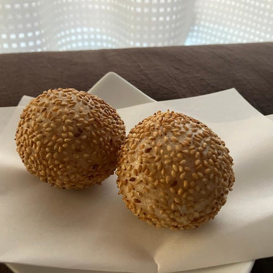 チョコ胡麻団子