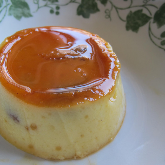 セモリナ粉のプリン