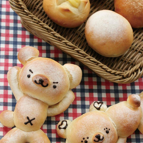 ごろばたみるくまパン