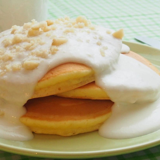マカデミアナッツクリームパンケーキ