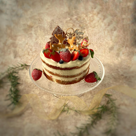 クリスマスケーキを米粉で作りましょう❣️
