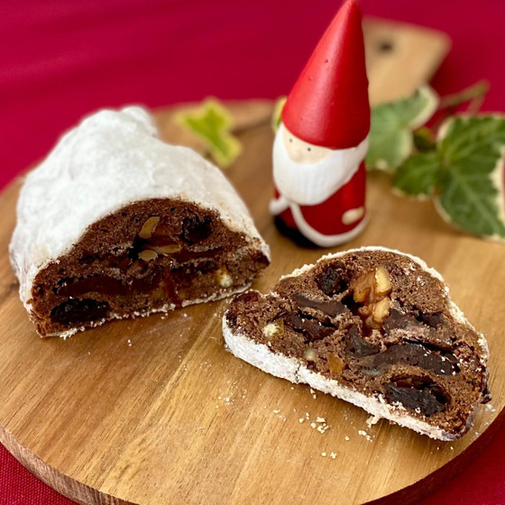 大人のためのショコラシュトーレン　２本　ホシノ天然酵母で！ ＆チョコサンドサブレ