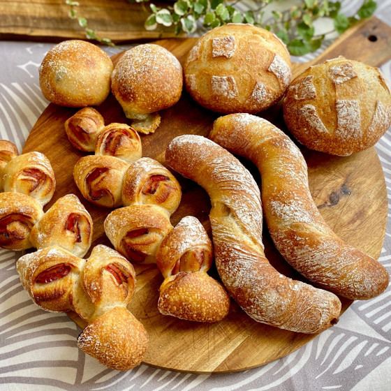 家でも作りたいフランス生地のパン4種類!  ホシノ天然酵母で