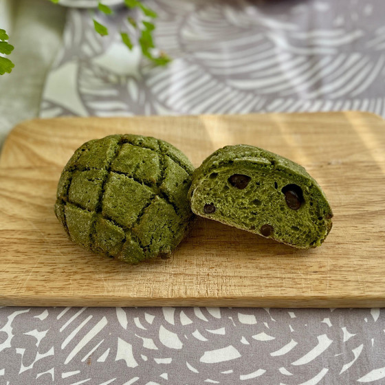 抹茶メロンパン