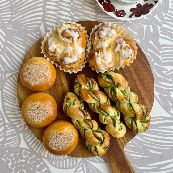スイーツパン3種！レモンロール 抹茶ツイスト あんぱん