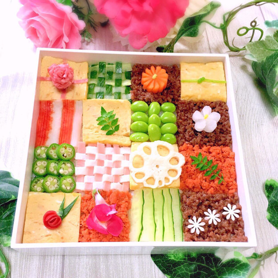見た目も可愛い♪モザイク弁当