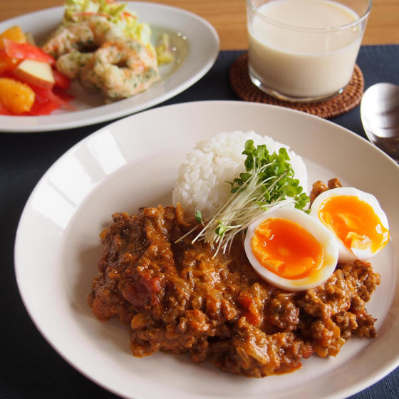 ルウを使わずに作るキーマカレー