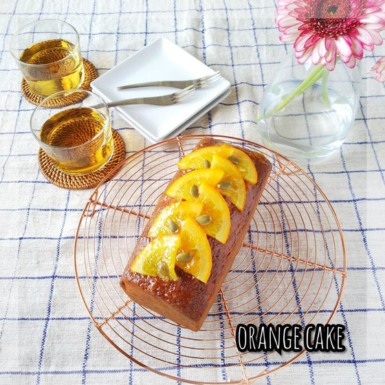 オレンジのパウンドケーキ