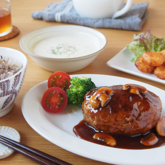 【基礎】チーズインハンバーグ