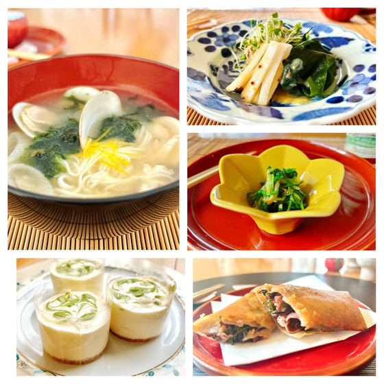 早春の和食レッスン〜桜鯛、蛤、春野菜など旬の食材を使って〜