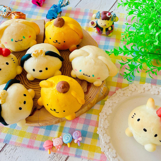 サンリオ風ななかまたちのチョコパン(ランチ、デザート付)パン作りご経験さま対象