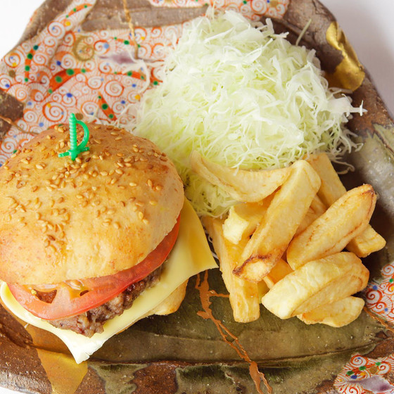 手作りハンバーガー