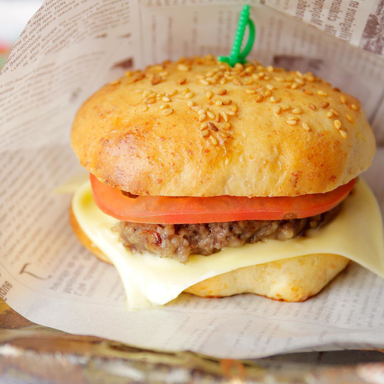手作りハンバーガー