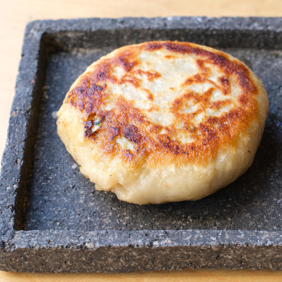 ズッキーニと牛肉の焼餅