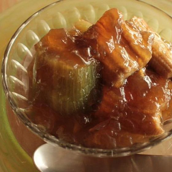 穴子と茄子のゼリー寄せ