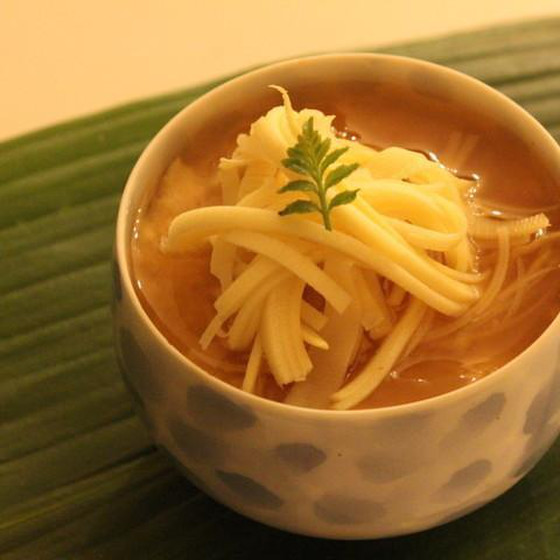 竹の子豆腐蒸し