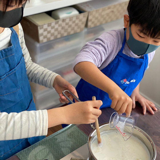兄弟でサンモッツァ作りに挑戦！