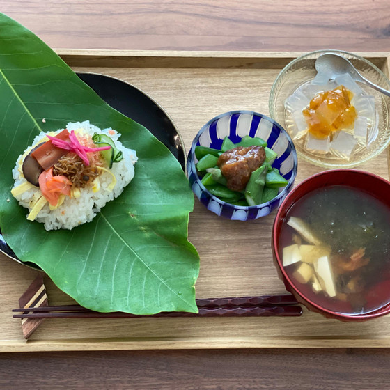 梅の仕込み物で作る『梅ランチ』※写真は去年のもの